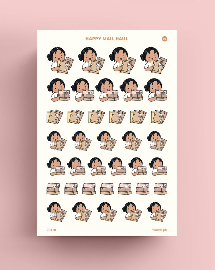 Happy Mail Haul Planner Stickers