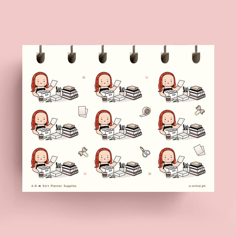 Sort Planner Supplies Stickers