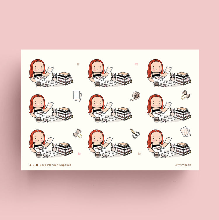 Sort Planner Supplies Stickers