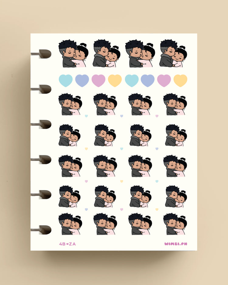 Kiss Couple Planner Stickers