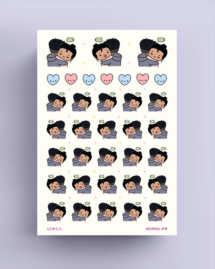 Power Hug Fully Charged Planner Stickers