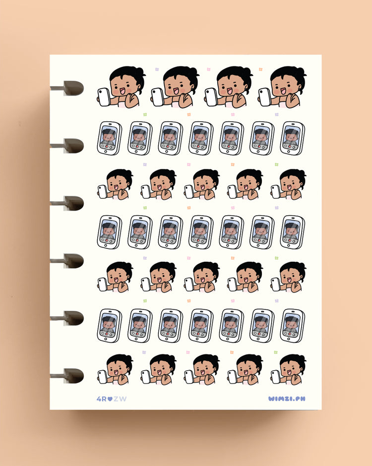 Facetime Video Call Skype Planner Stickers