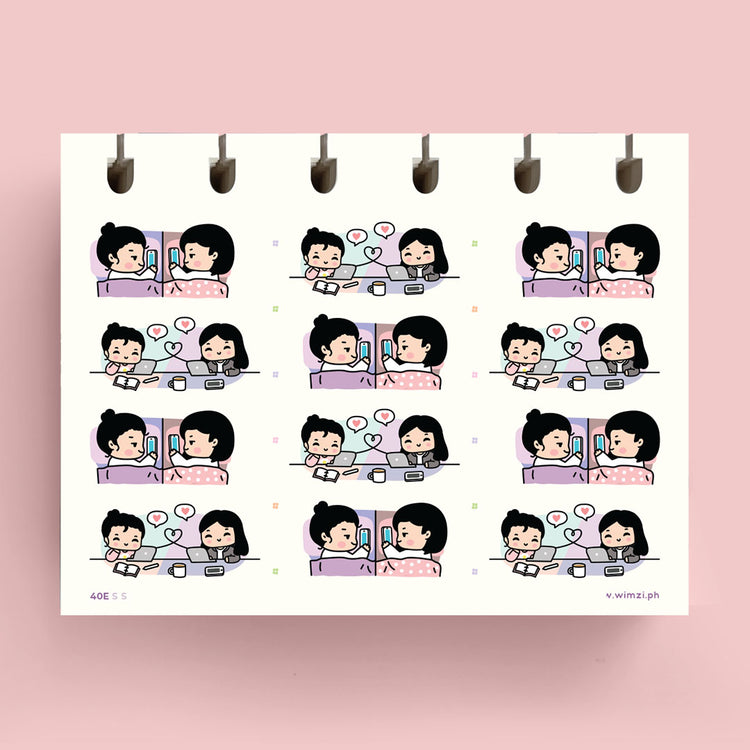 Long Distance BFF Planner Stickers