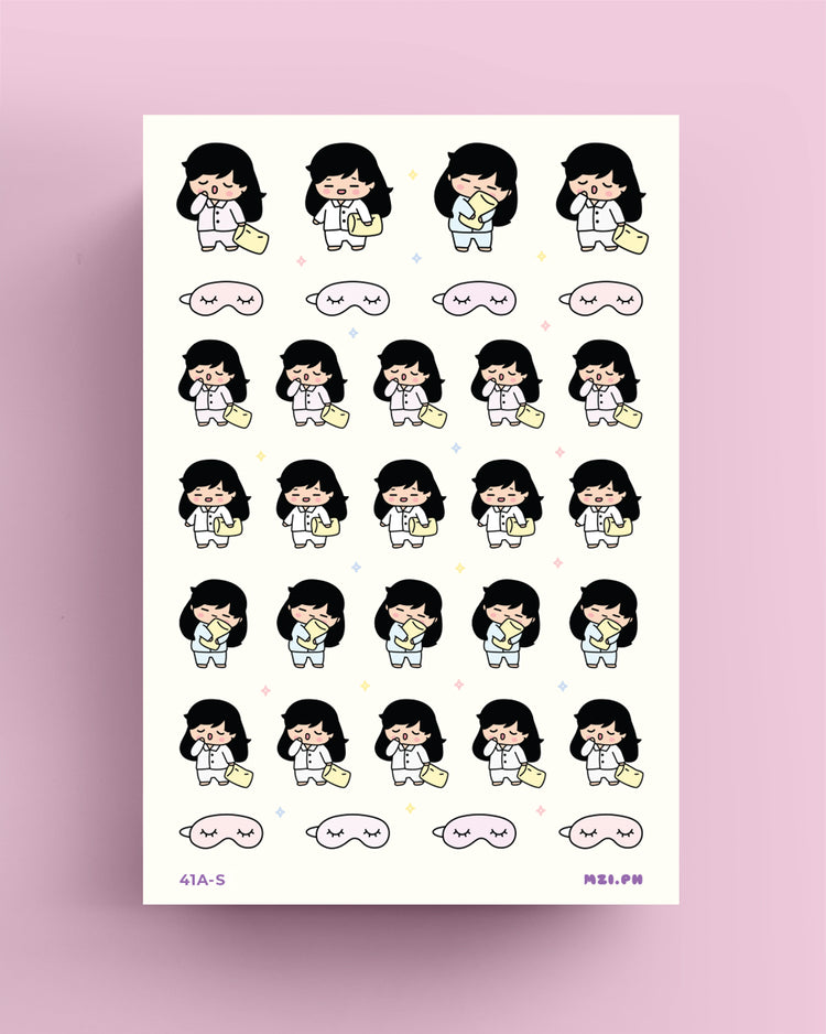Sleepy Planner Stickers