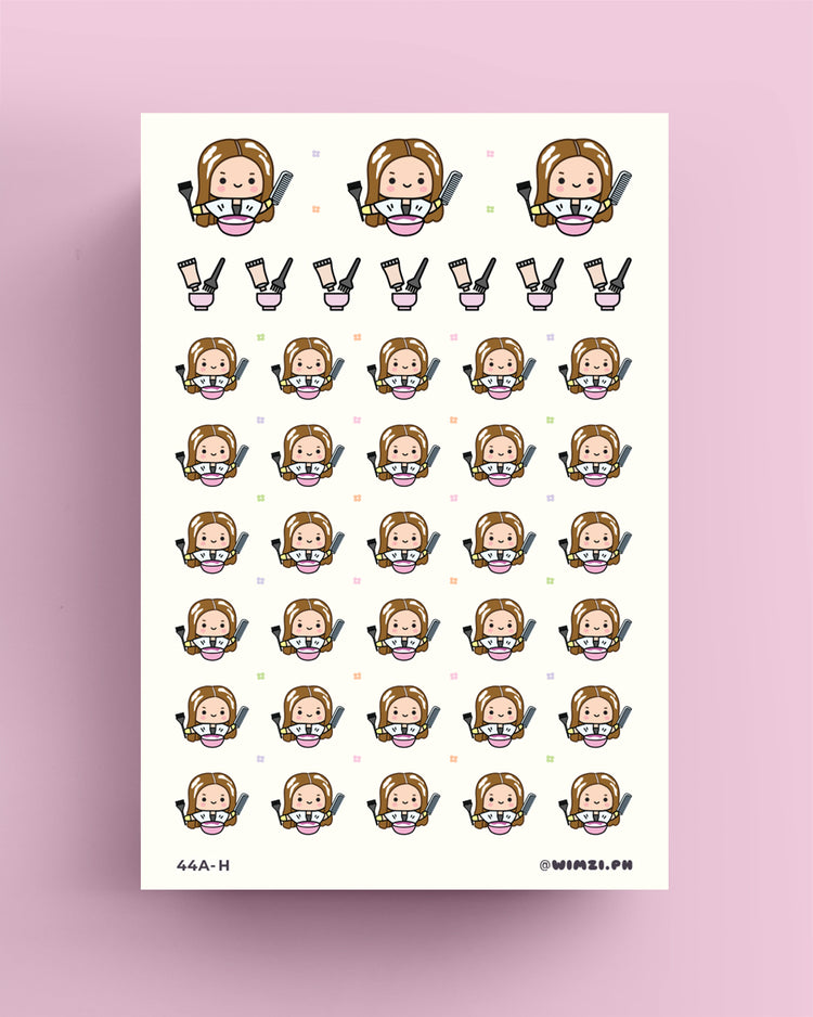 Hair Color Planner Stickers