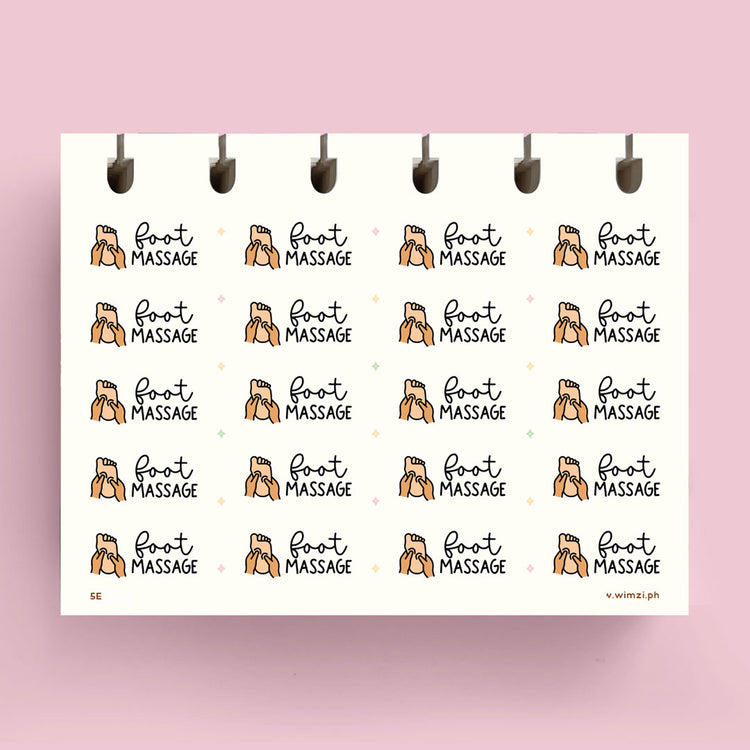 Foot Massage Planner Stickers