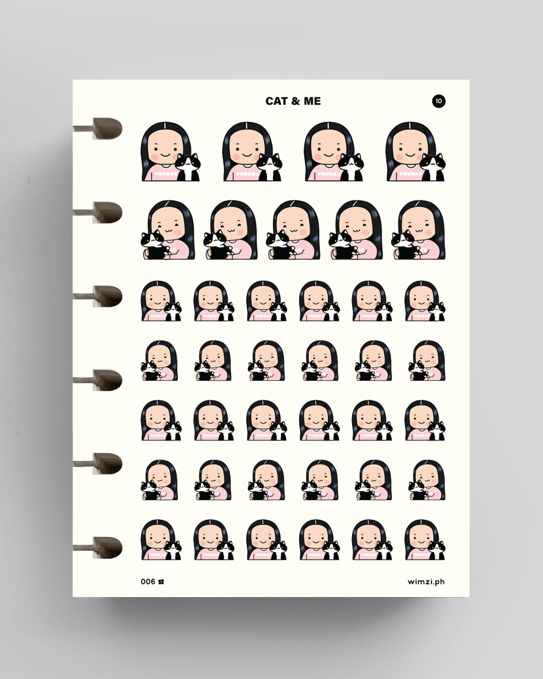 Cat and Me Planner Stickers