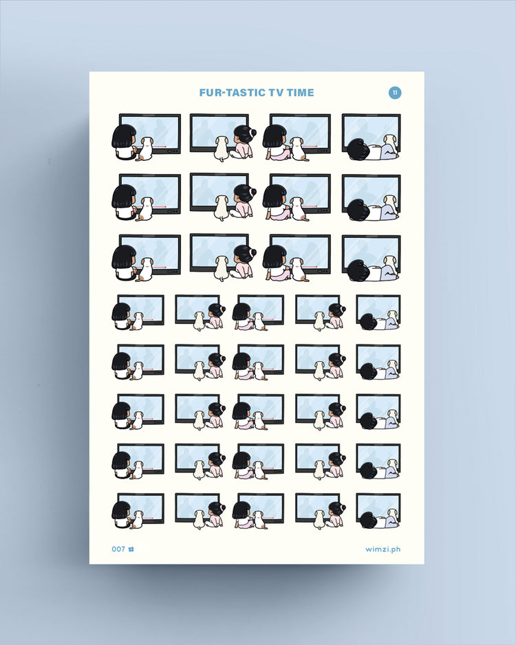 Fur-tastic TV Time Planner Stickers