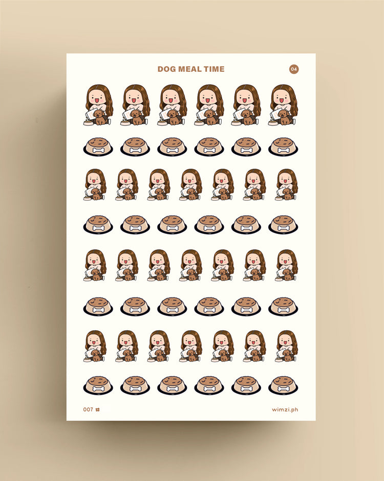 Dog Meal Time Planner Stickers