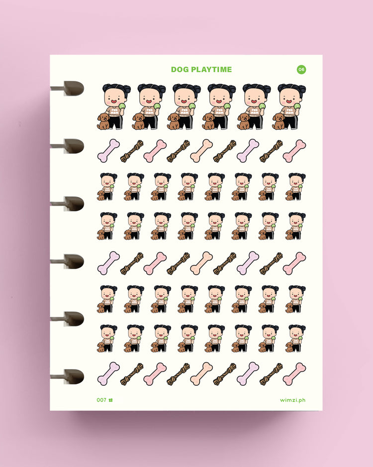 Dog Playtime Planner Stickers