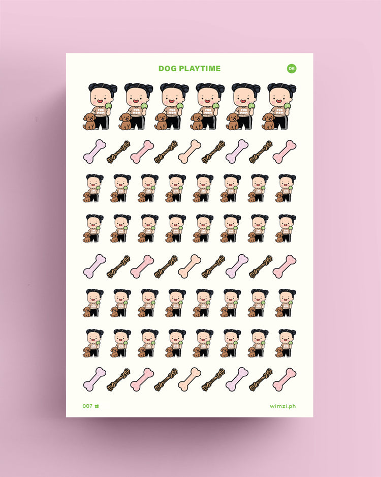 Dog Playtime Planner Stickers