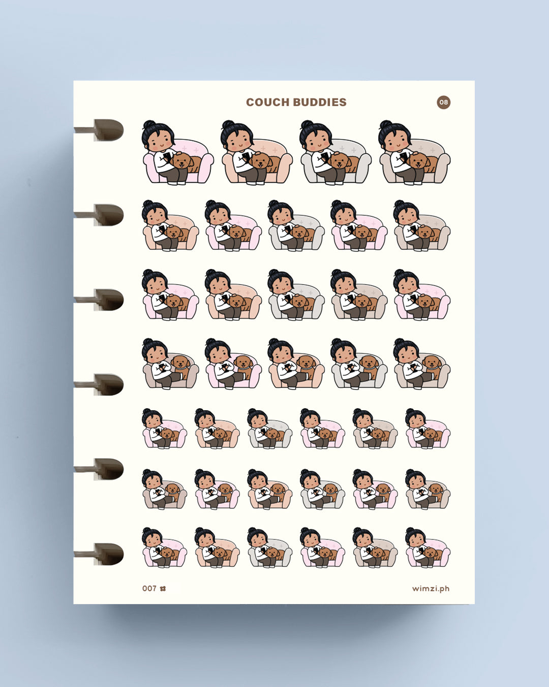 Couch Buddies Planner Stickers