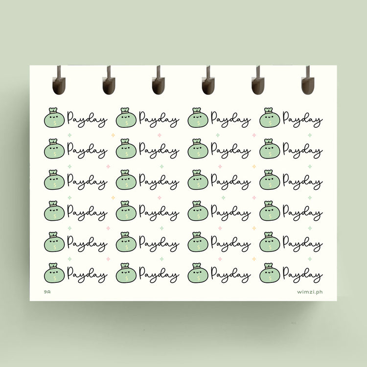 Payday Script Planner Stickers
