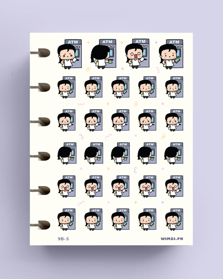 ATM Cash Withdrawal Planner Stickers