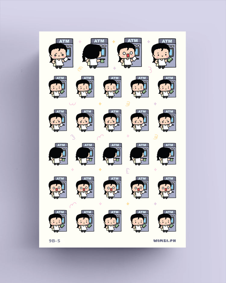 ATM Cash Withdrawal Planner Stickers