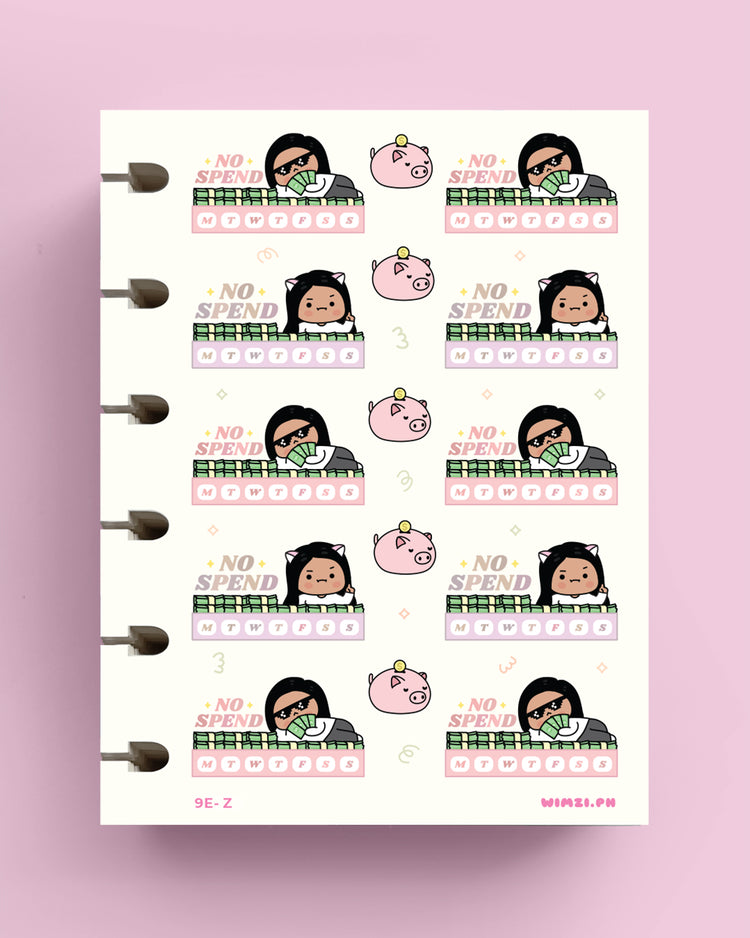 No Spend Planner Stickers