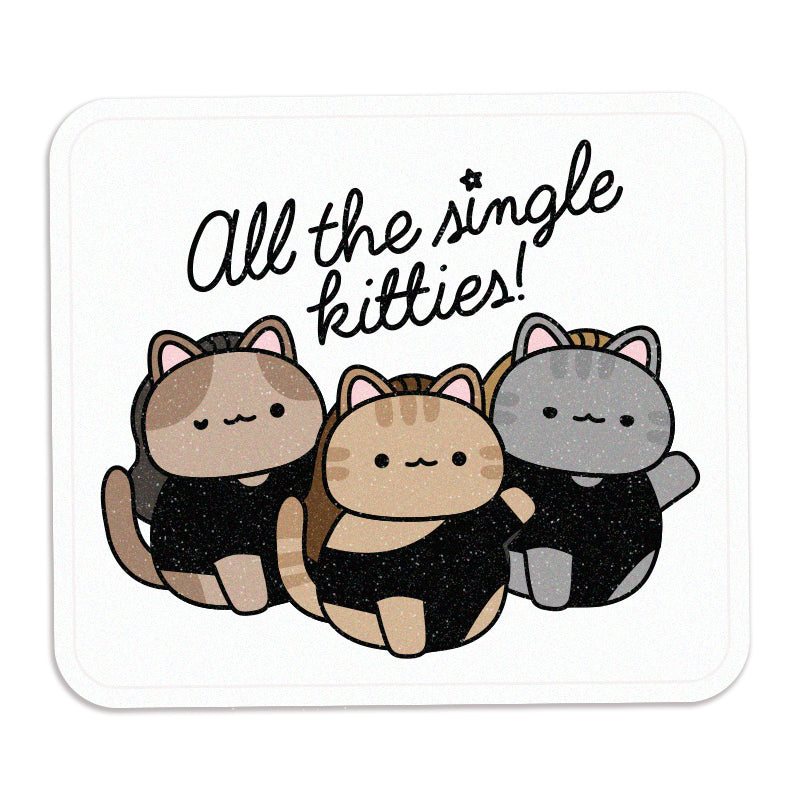 Single Kitties Vinyl Sticker