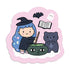 Cute Witch Vinyl Sticker