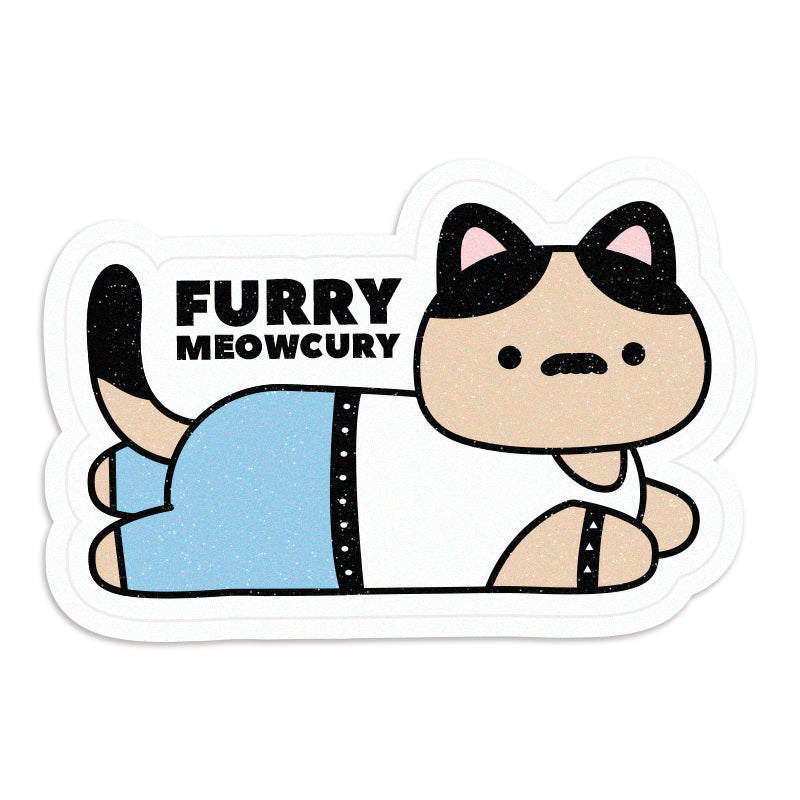 Furry Meowcury Vinyl Sticker