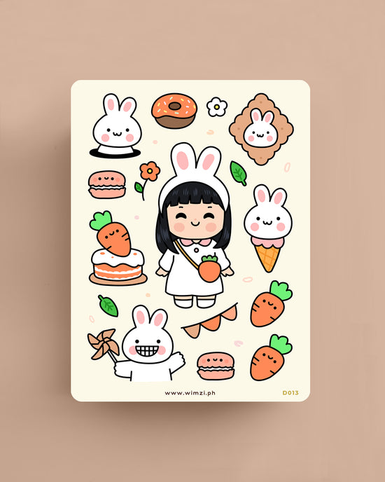 Carrot Craze Decorative Sticker Sheet