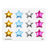 Star Balloons Decorative Sticker Sheet