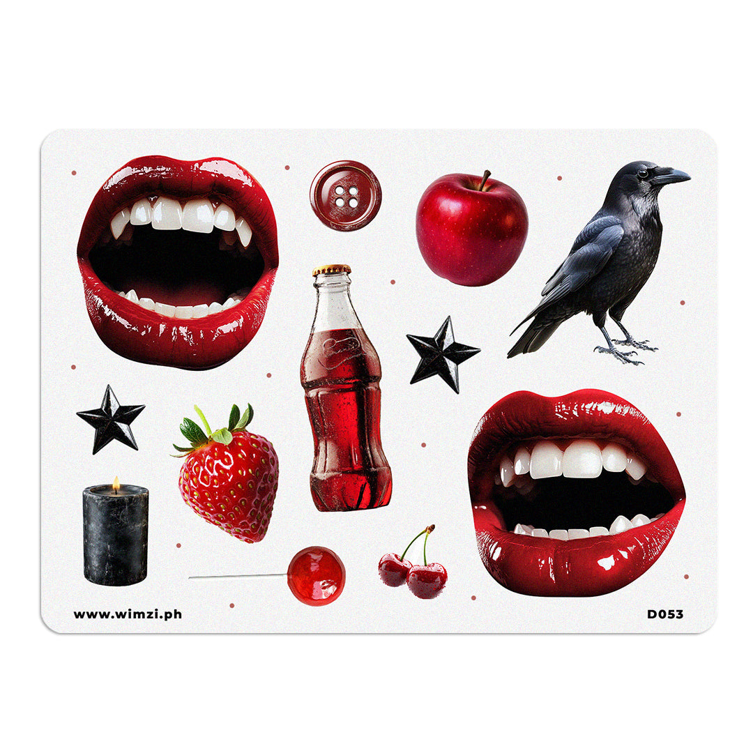 Scarlet Decorative Sticker Sheet