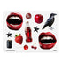 Scarlet Decorative Sticker Sheet