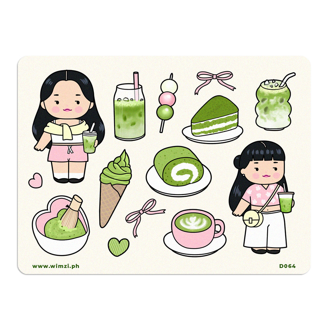 Matcha Girlies Sticker Sheet