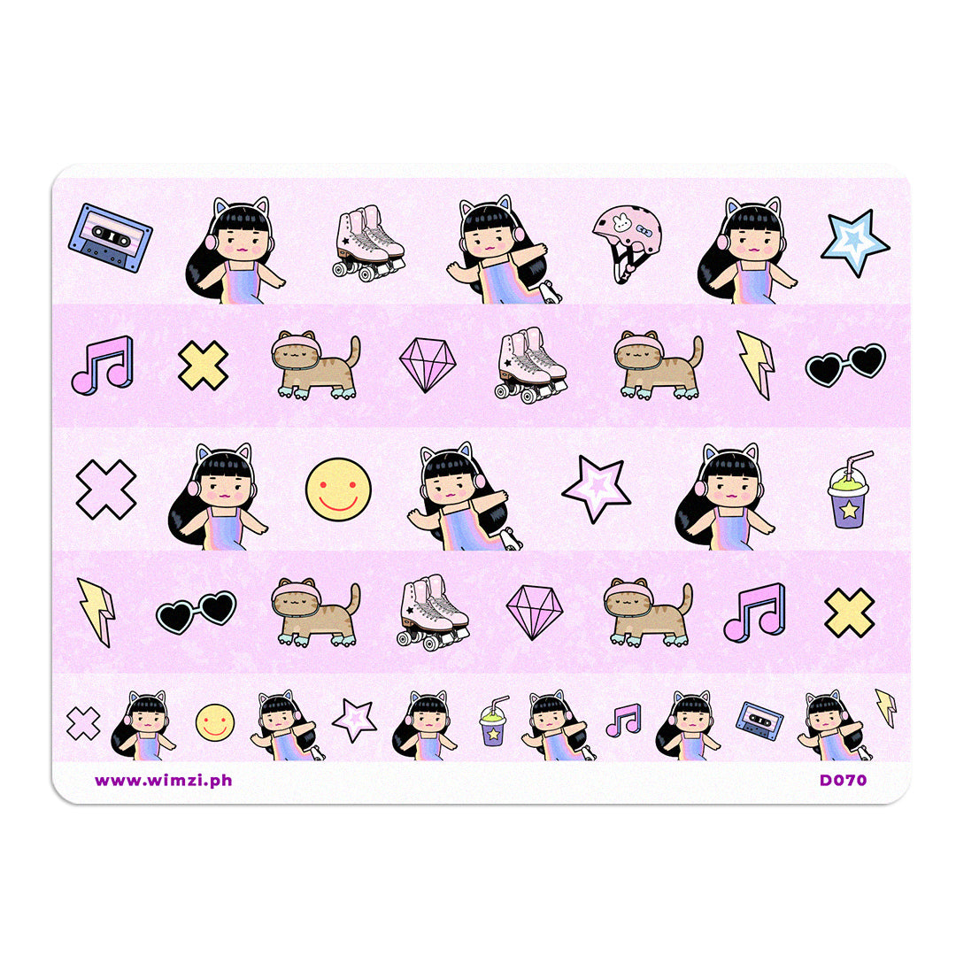 Skatie Cutie Deco Sticker Strips