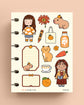 Orange Crush Decorative Sticker Sheet