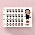 Date Night - Mini Me Planner Stickers