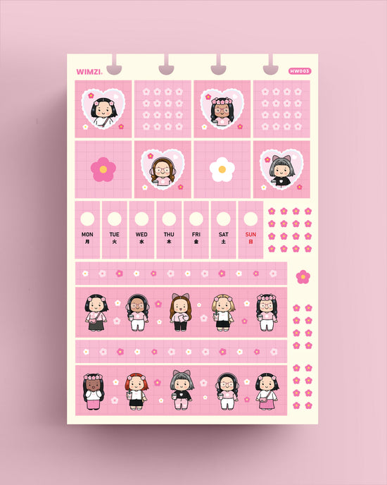 Bloom Babes - Hobonichi Weeks Sticker Kit