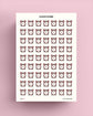 Clock Transparent Icon Sticker Sheet
