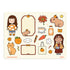 Orange Crush Decorative Sticker Sheet