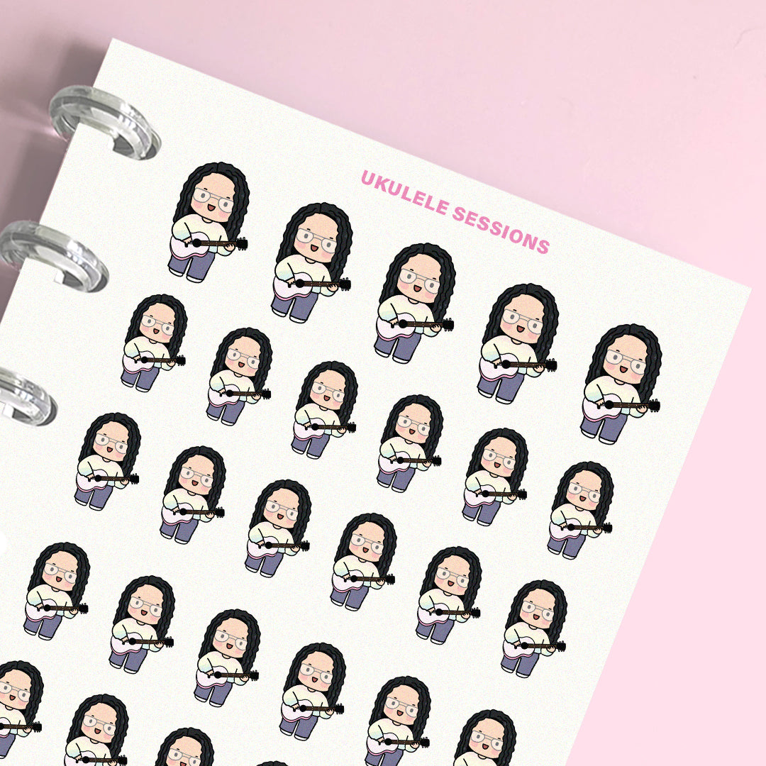 Ukulele Sessions Planner Stickers