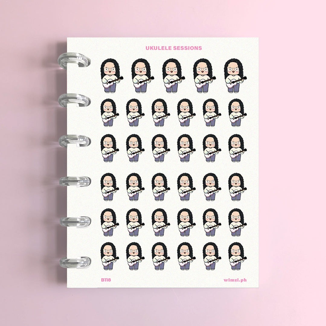 Ukulele Sessions Planner Stickers
