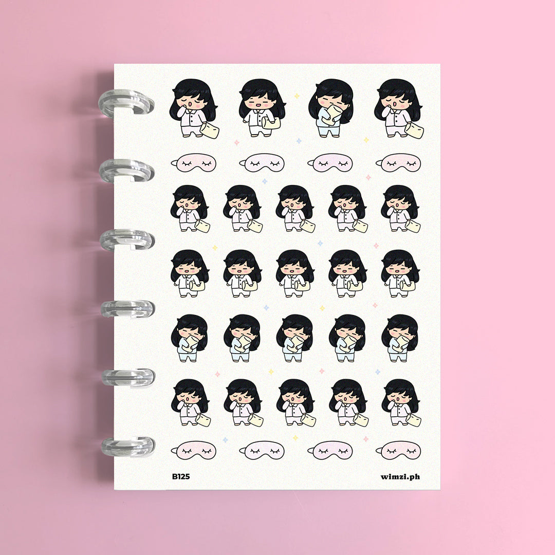 Sleepy Planner Stickers
