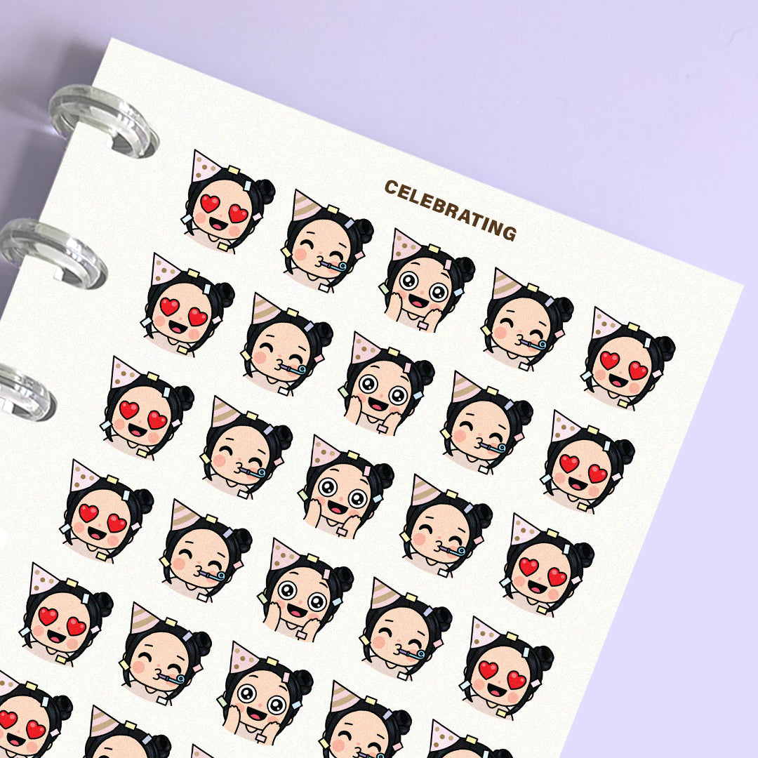 Celebrating - Wimoji Planner Stickers