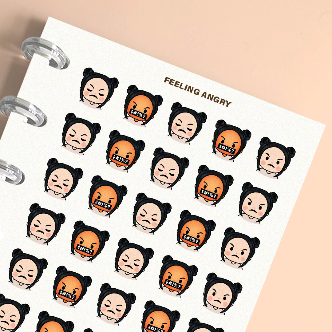 Feeling Angry Planner Stickers
