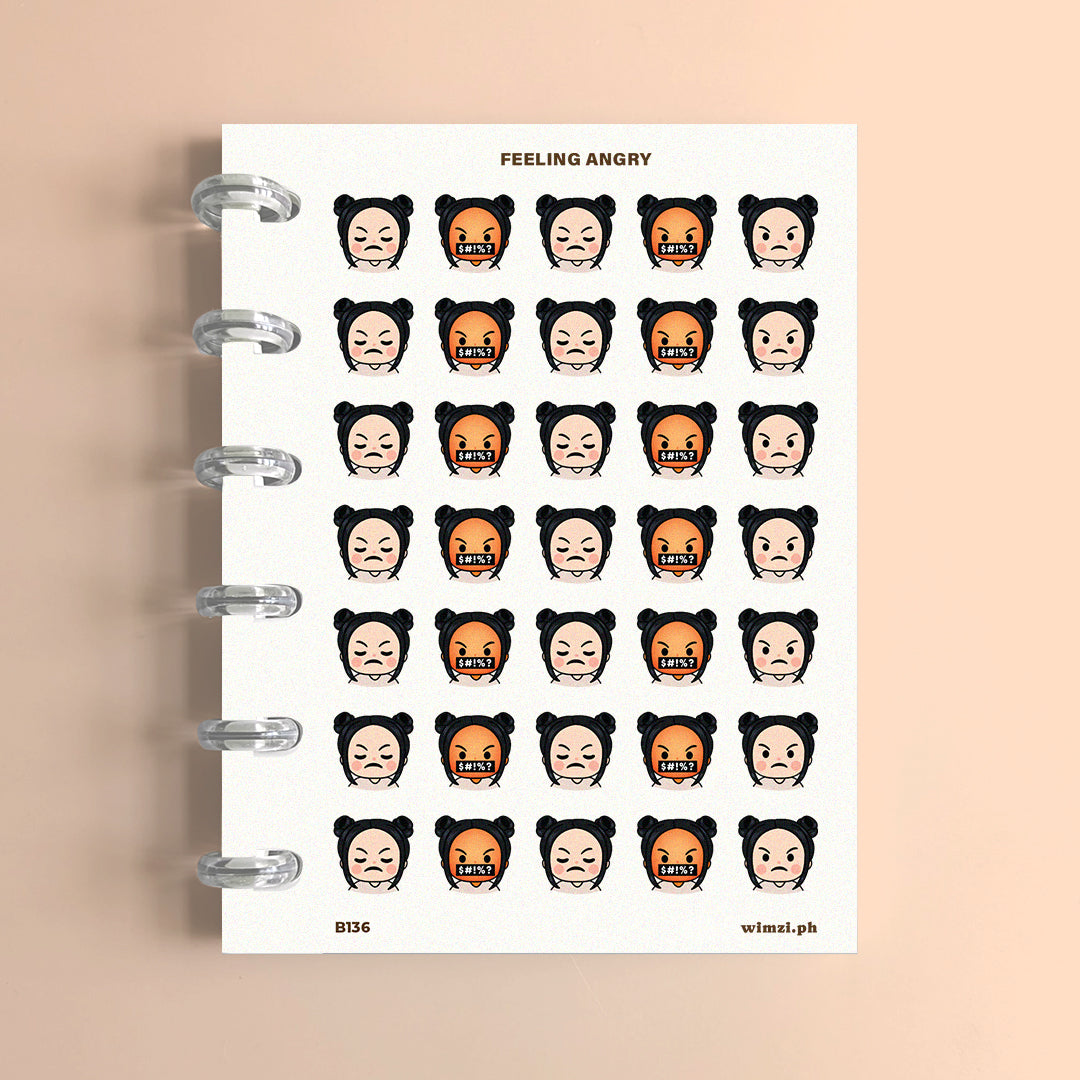 Feeling Angry Planner Stickers