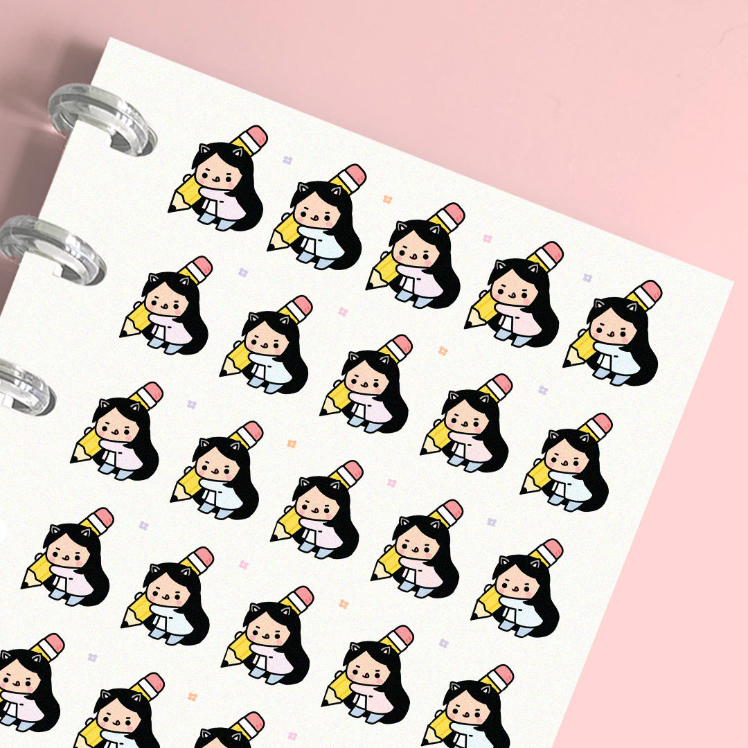 Pencil Drawing Planner Stickers