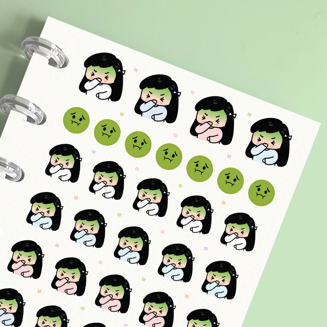 Nausea Planner Stickers