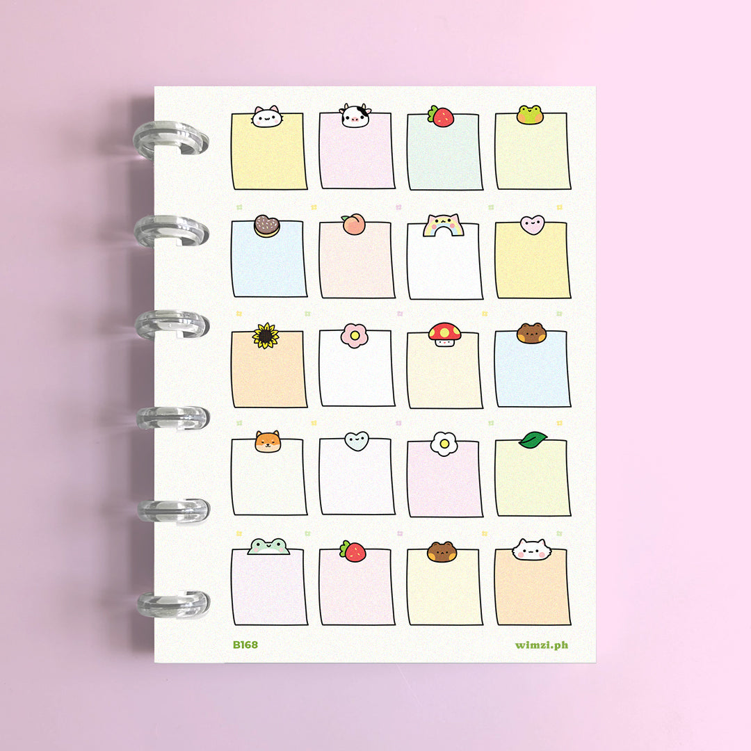 Memo, Notepad Planner Stickers