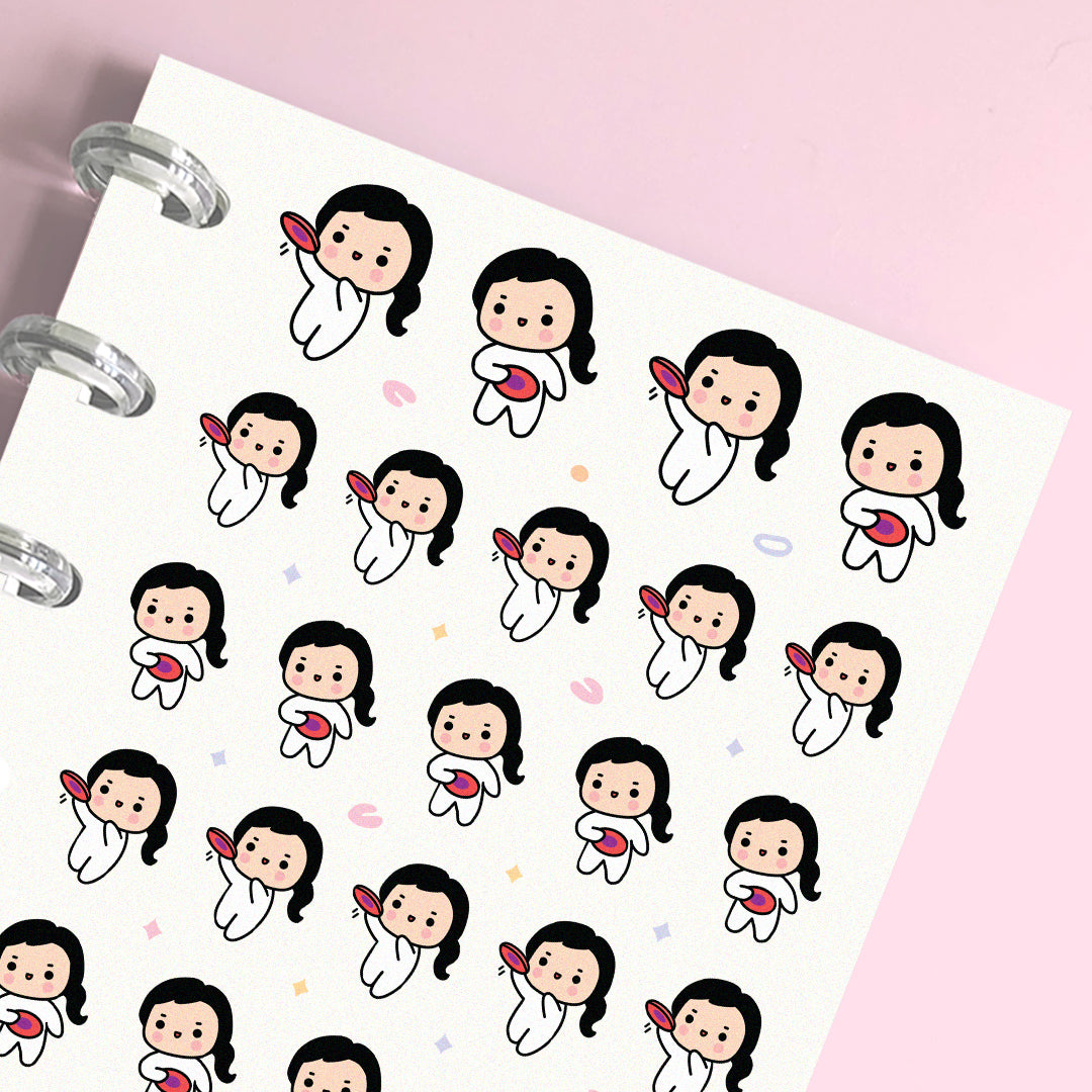 Frisbee Planner Stickers