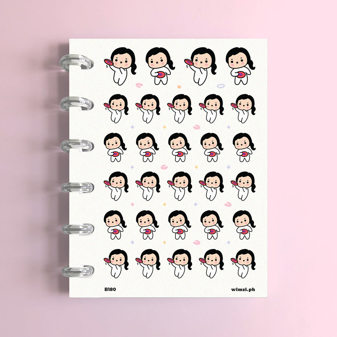 Frisbee Planner Stickers