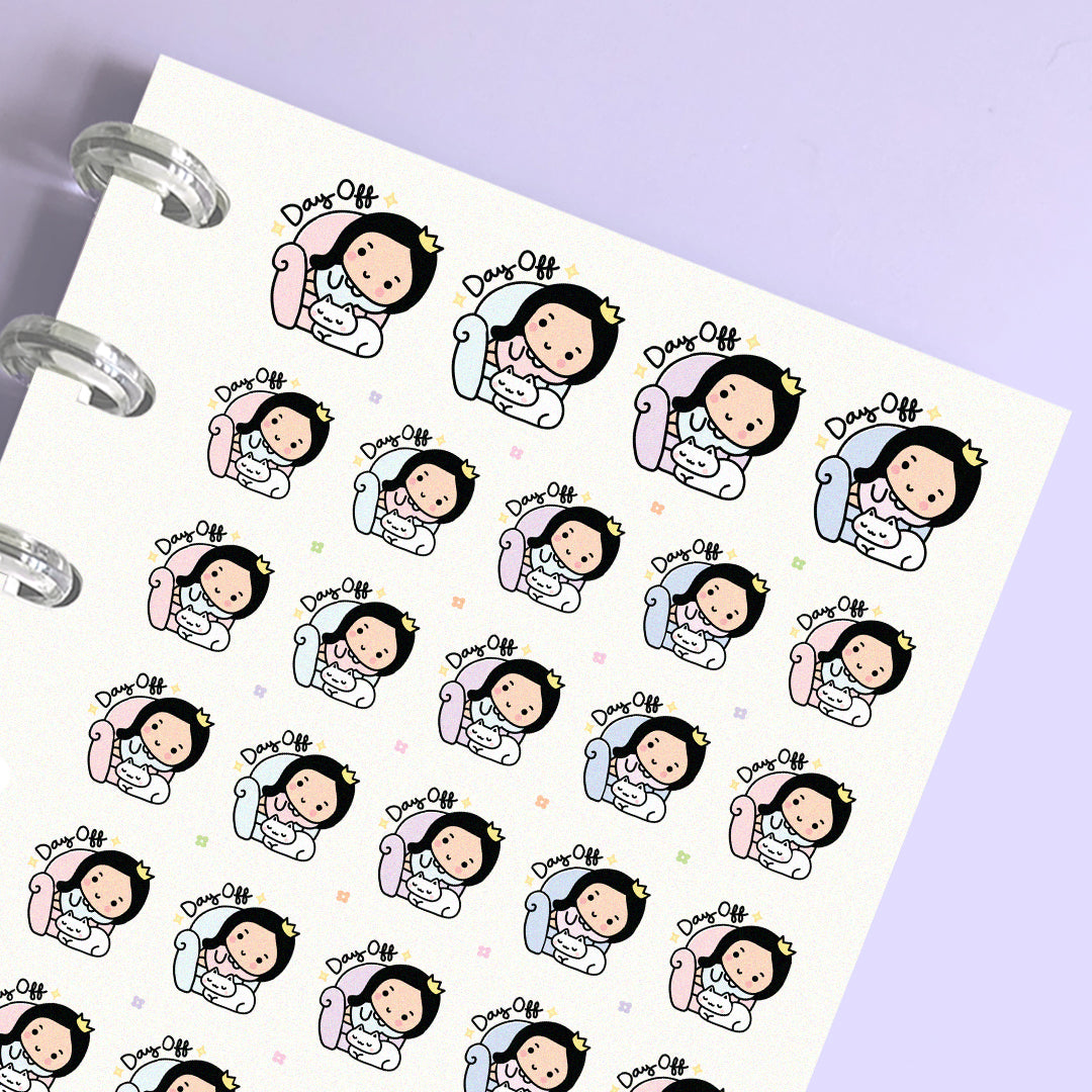 Day Off With Dog Planner Stickers