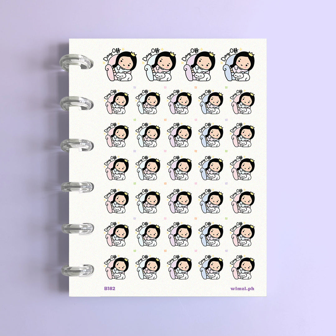 Day Off With Dog Planner Stickers