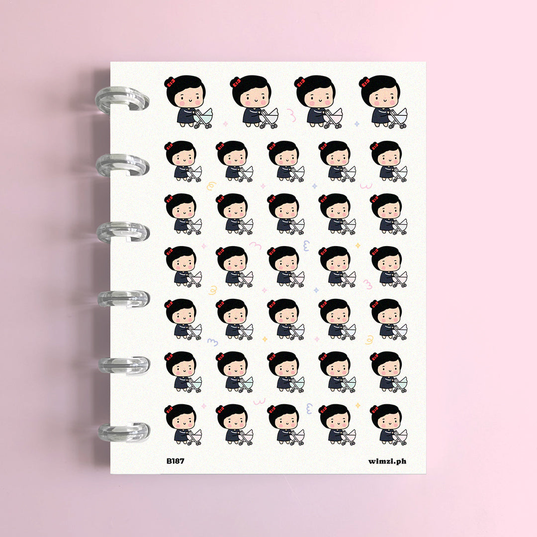Baby in Stroller Planner Stickers