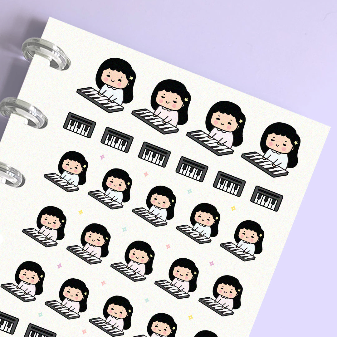 Piano Planner Stickers
