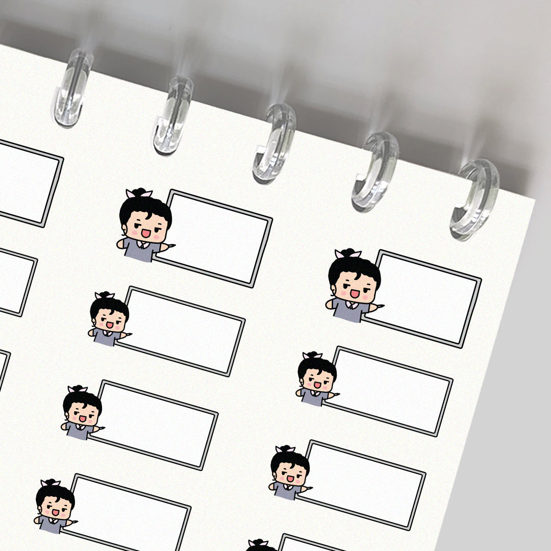 Teacher, White Board Planner Stickers
